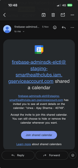 Email that they will recive